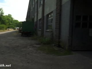 The Lair Jeny Smith Going Naked In An Abandoned Factory At Drtuber