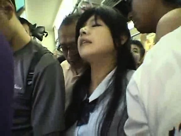 Uncensored Asian Train Sex - Innocent Schoolgirl Gangbanged In A Train at DrTuber