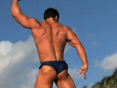 Muscle Gay Rimjob And Cumshot